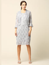 Eva USA 3347 Short Lace Mother of the Bride or Groom Dress